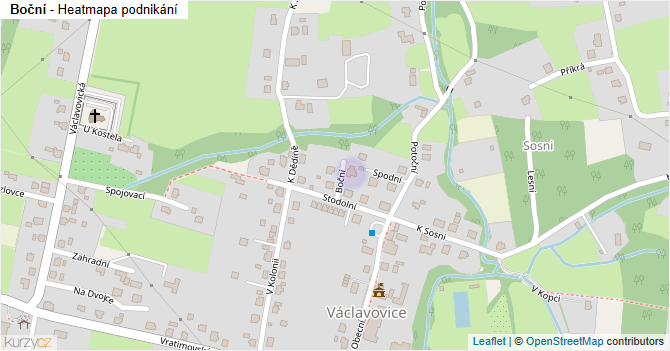 Boční - mapa podnikání