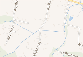 Kaštanová v obci Václavovice - mapa ulice
