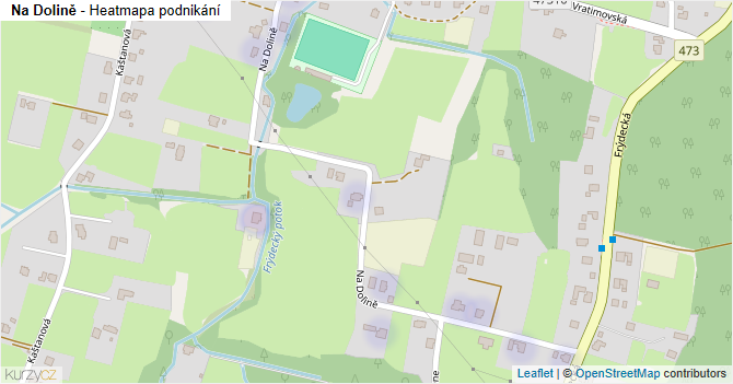Na Dolině - mapa podnikání