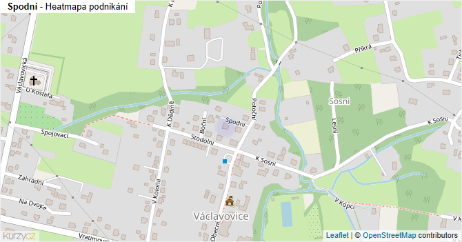 Spodní - mapa podnikání