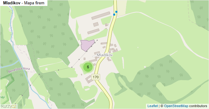 Mladíkov - mapa firem
