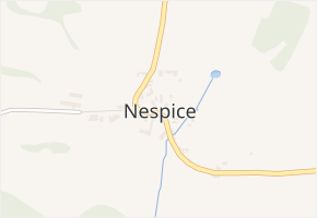 Nespice v obci Vacov - mapa části obce