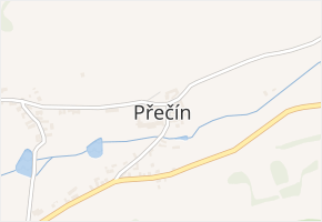 Přečín v obci Vacov - mapa části obce
