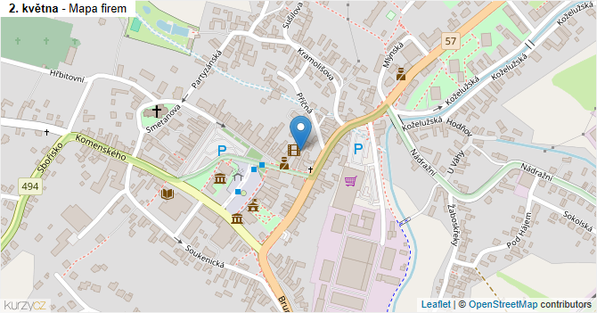 2. května - mapa firem