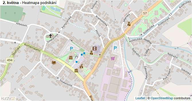 2. května - mapa podnikání