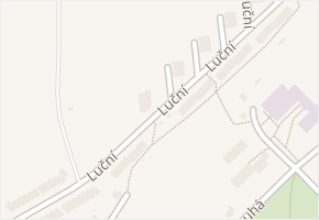 Luční v obci Valašské Klobouky - mapa ulice