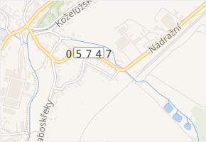Sokolská v obci Valašské Klobouky - mapa ulice
