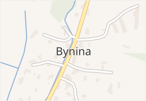 Bynina v obci Valašské Meziříčí - mapa části obce