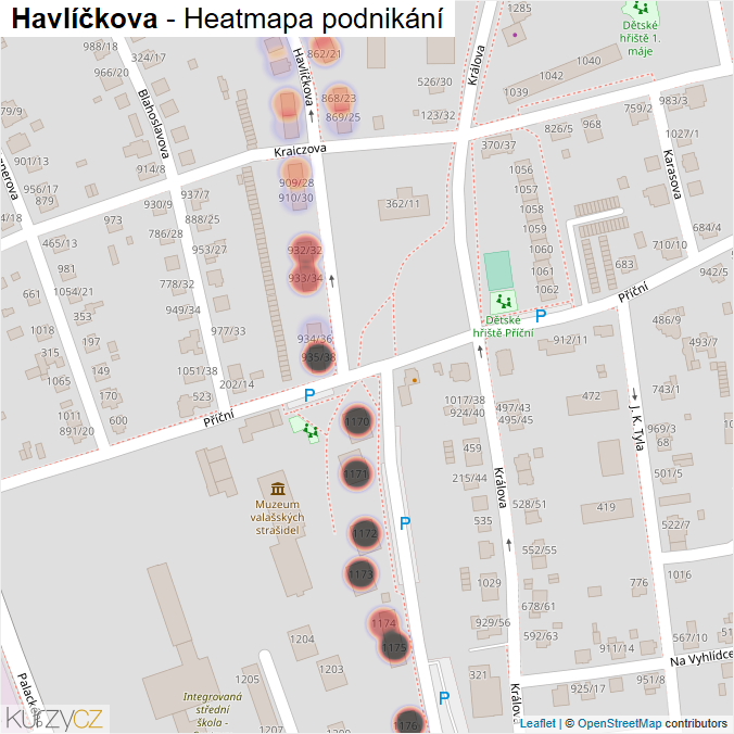 Mapa Havlíčkova - Firmy v ulici.