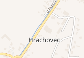 Hrachovec v obci Valašské Meziříčí - mapa části obce