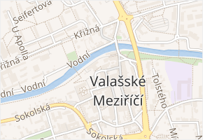 Křížkovského v obci Valašské Meziříčí - mapa ulice