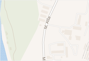 M. Alše v obci Valašské Meziříčí - mapa ulice