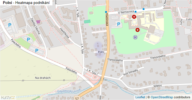 Polní - mapa podnikání