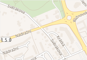Svěrákova v obci Valašské Meziříčí - mapa ulice