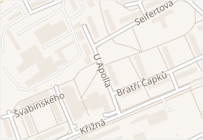 U Apolla v obci Valašské Meziříčí - mapa ulice