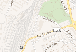 U Nákladního nádraží v obci Valašské Meziříčí - mapa ulice