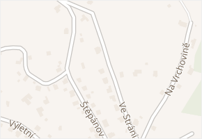 Ve Stráni v obci Valašské Meziříčí - mapa ulice