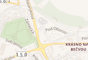 Záhumení v obci Valašské Meziříčí - mapa ulice