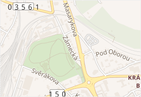 Zámecká v obci Valašské Meziříčí - mapa ulice