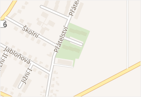 Přátelství v obci Valdice - mapa ulice