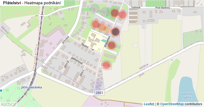 Přátelství - mapa podnikání