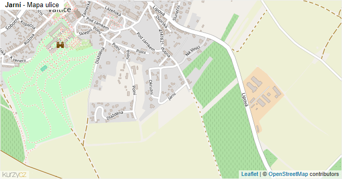 Jarní - mapa ulice