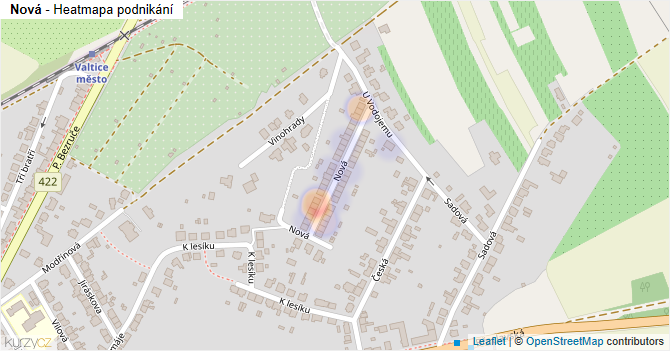 Nová - mapa podnikání