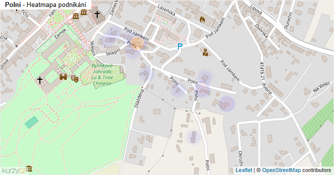 Polní - mapa podnikání