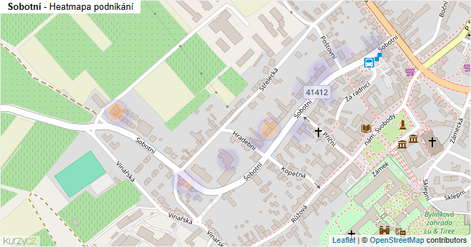 Sobotní - mapa podnikání