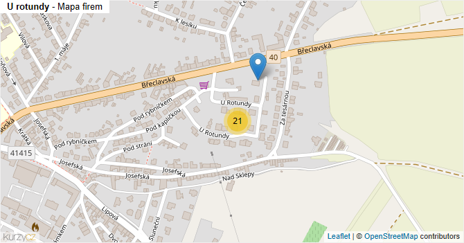 U rotundy - mapa firem