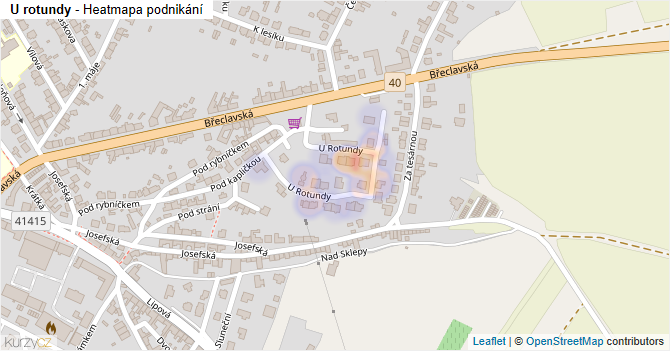 U rotundy - mapa podnikání