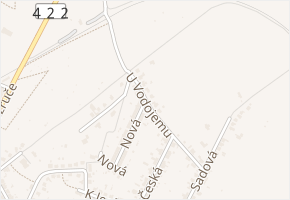 U vodojemu v obci Valtice - mapa ulice