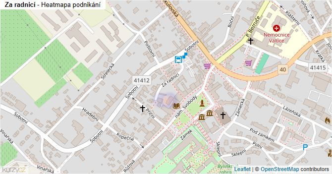 Za radnicí - mapa podnikání