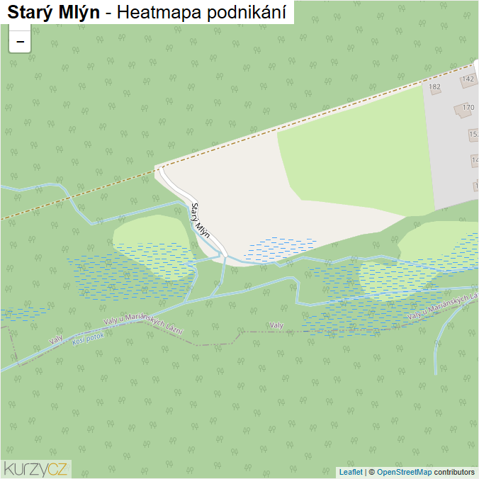 Mapa Starý Mlýn - Firmy v ulici.