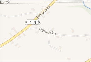 Helouska v obci Vamberk - mapa ulice