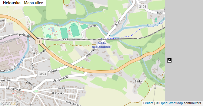Helouska - mapa ulice