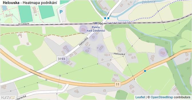 Helouska - mapa podnikání