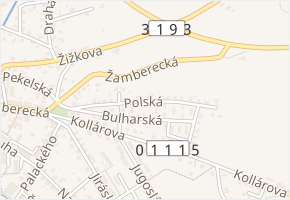 Polská v obci Vamberk - mapa ulice