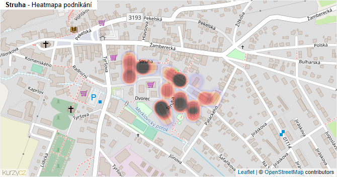 Struha - mapa podnikání