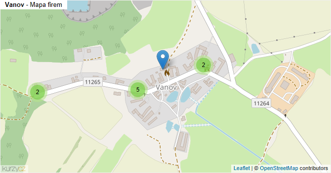 Vanov - mapa firem