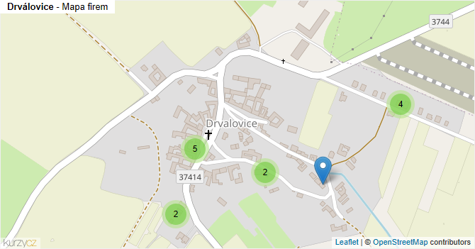 Drválovice - mapa firem