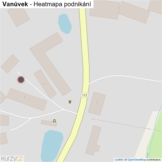 Mapa Vanůvek - Firmy v obci.