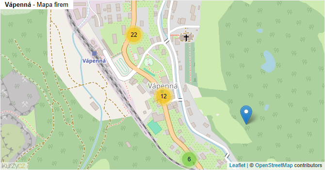 Vápenná - mapa firem