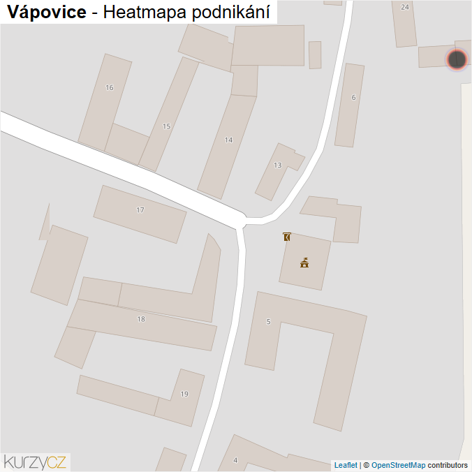 Mapa Vápovice - Firmy v obci.