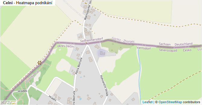 Celní - mapa podnikání