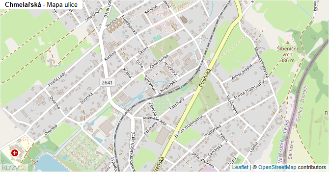 Chmelařská - mapa ulice