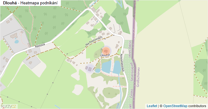 Dlouhá - mapa podnikání