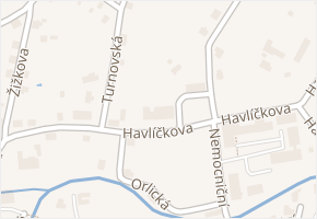 Havlíčkova v obci Varnsdorf - mapa ulice