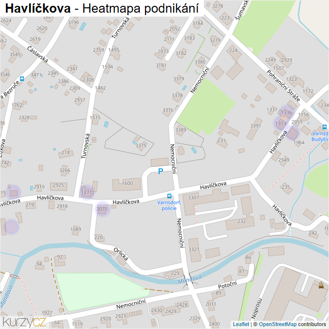 Mapa Havlíčkova - Firmy v ulici.