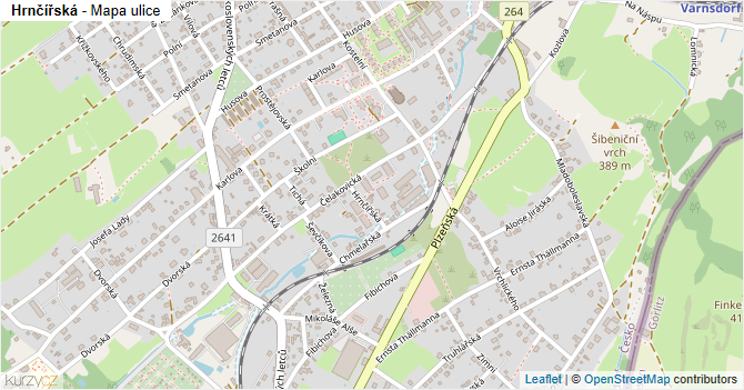 Hrnčířská - mapa ulice